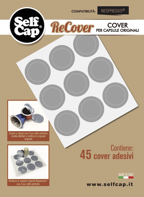 Recaps COPERCHI in alluminio per Nespresso capsule riutilizzabili-FOIL sigilli 240 